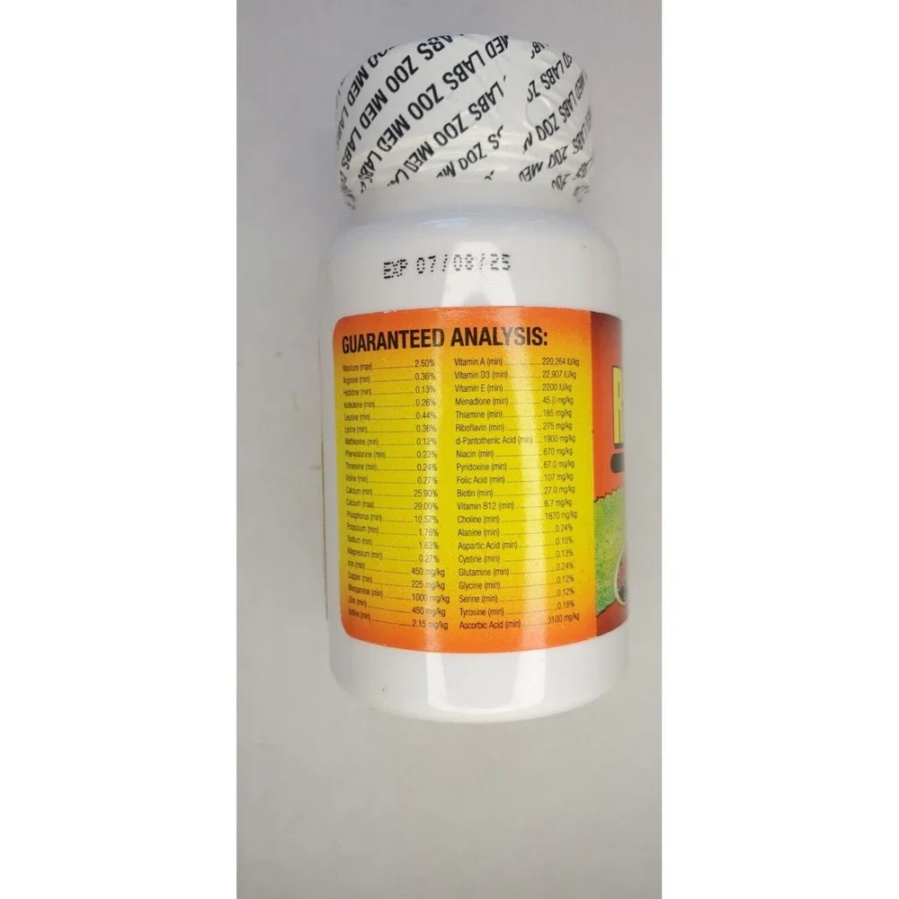 Lot of 3 Unopened Zoo Med Reptivite with D3 Reptile Vitamin & Calcium Powder 2oz